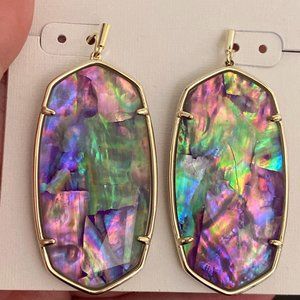 Kendra Scott Custom Lilac Abalone Faceted Danielle